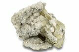 Calcite and Iridescent Chalcopyrite on Dolomite - Missouri #252134-1